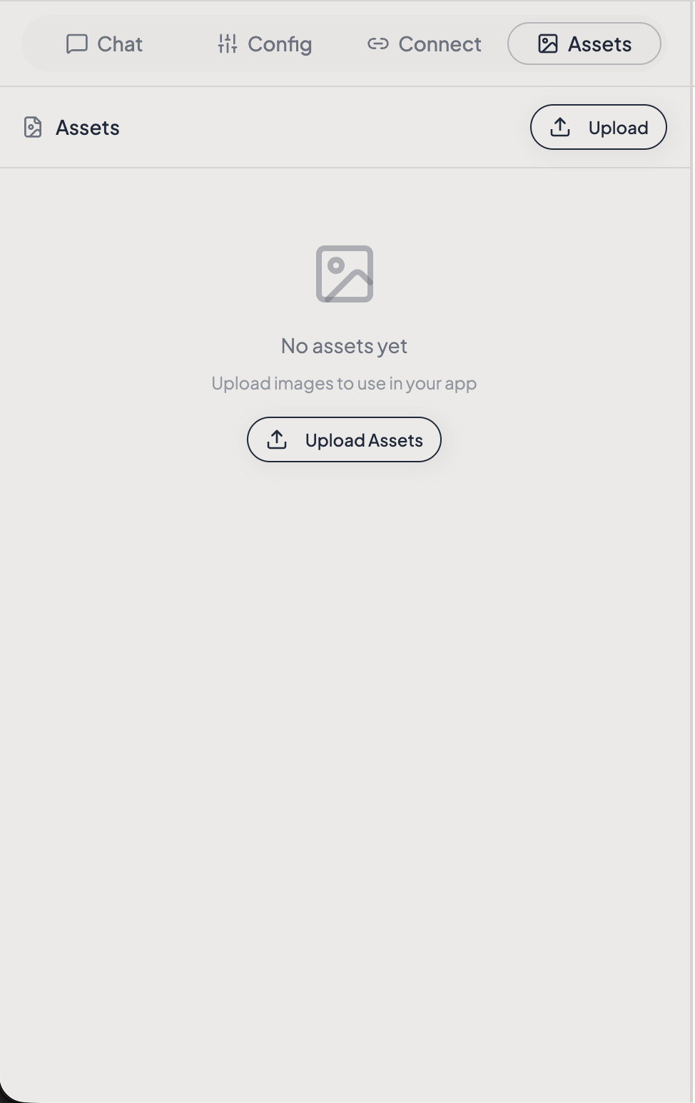 Widget with product photos and a generated illustration