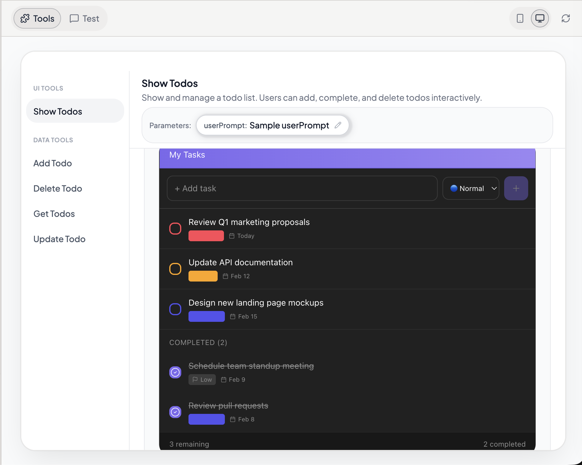Widget automatically adapting to dark mode
