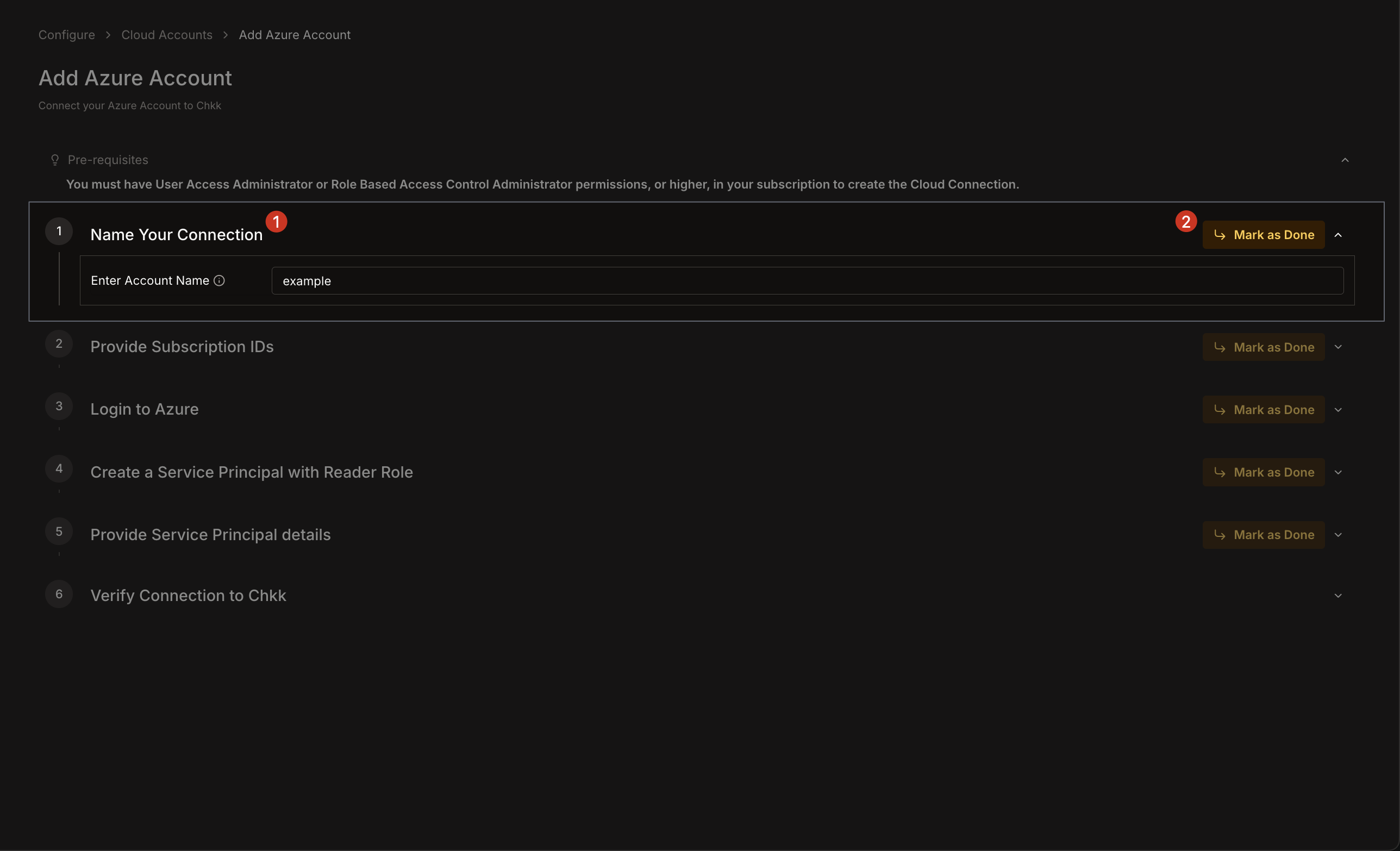 Add Azure Account - Name Your Connection