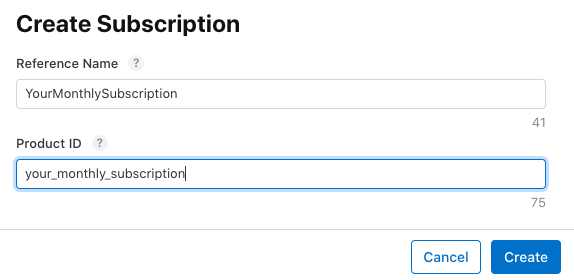 Create Subscription