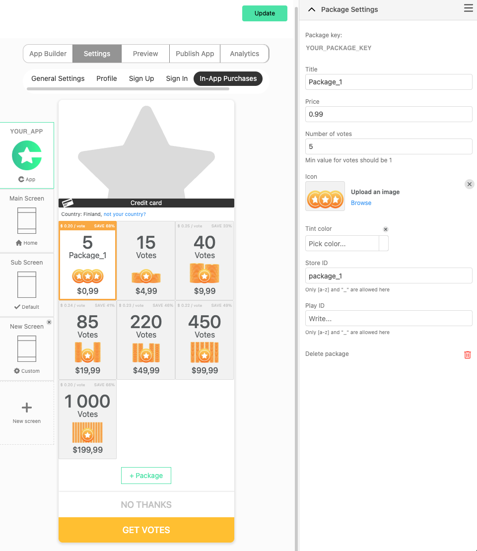 Choicely Studio In-App Purchase