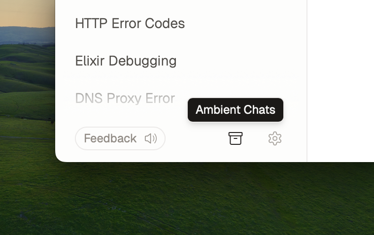 Ambient Chat Drawer