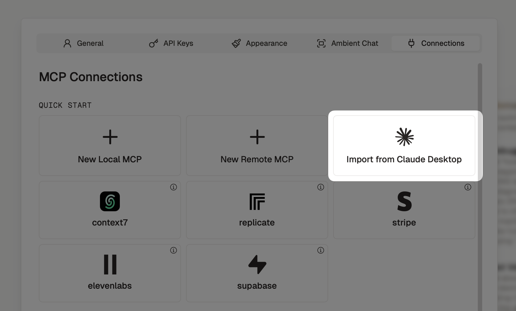 Import from Claude Desktop