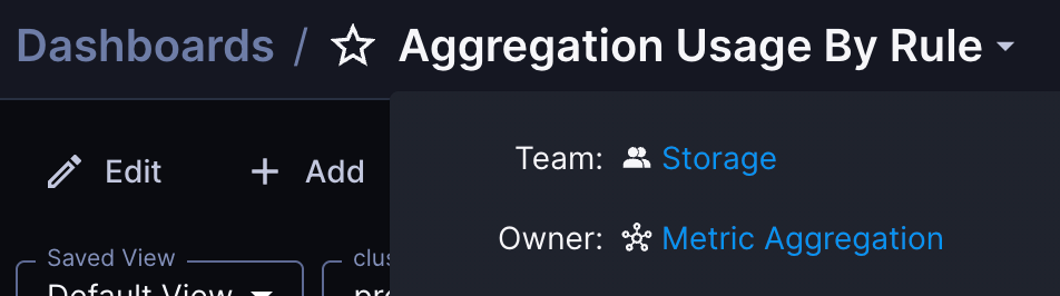 Select the name to display header nav