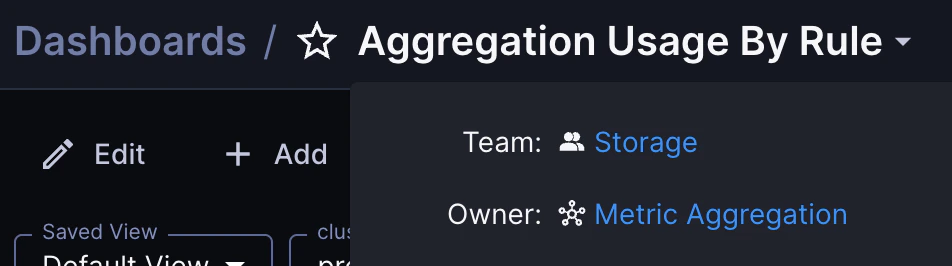 Select the name to display header nav