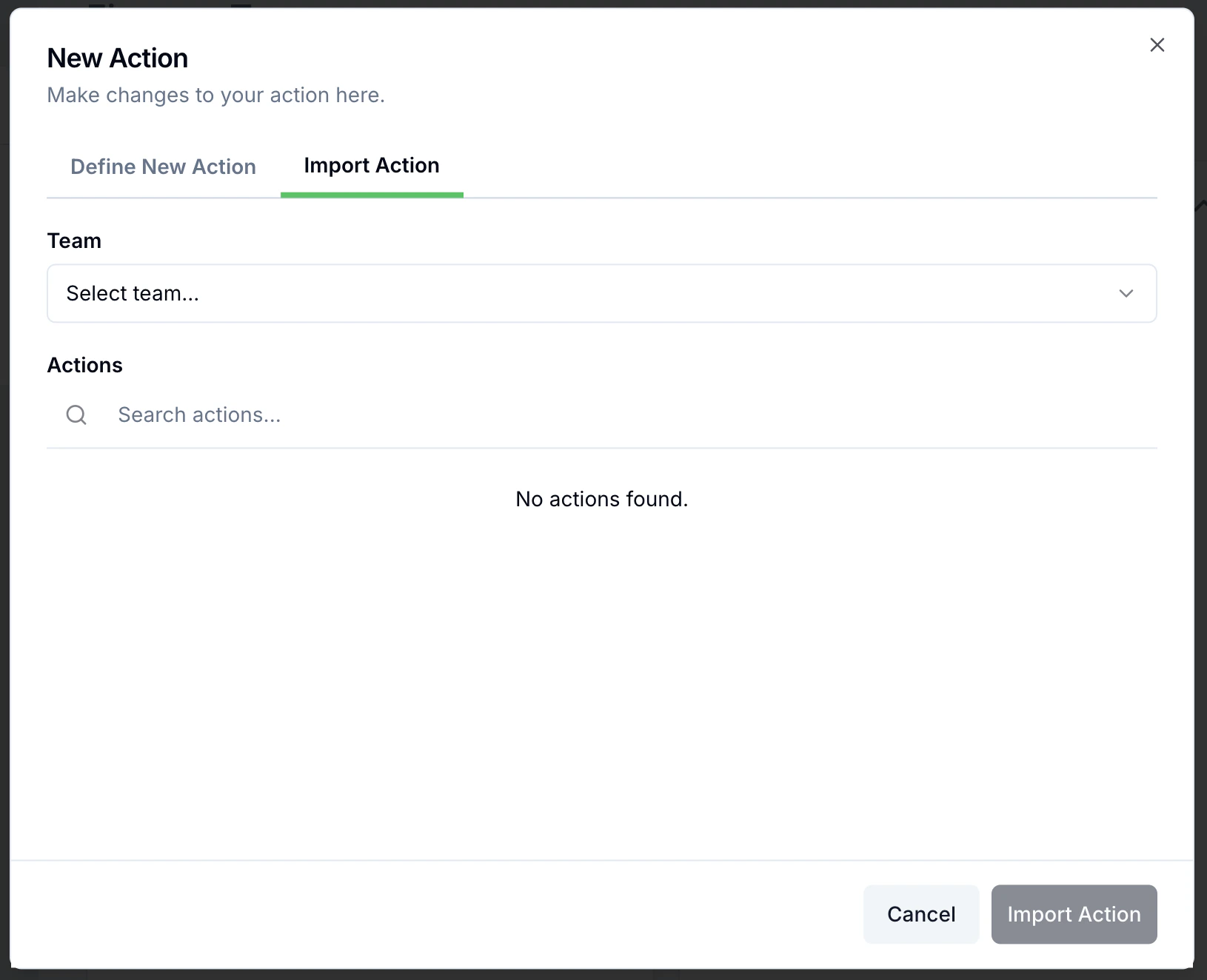 Linking an action to initiatives and KPIs