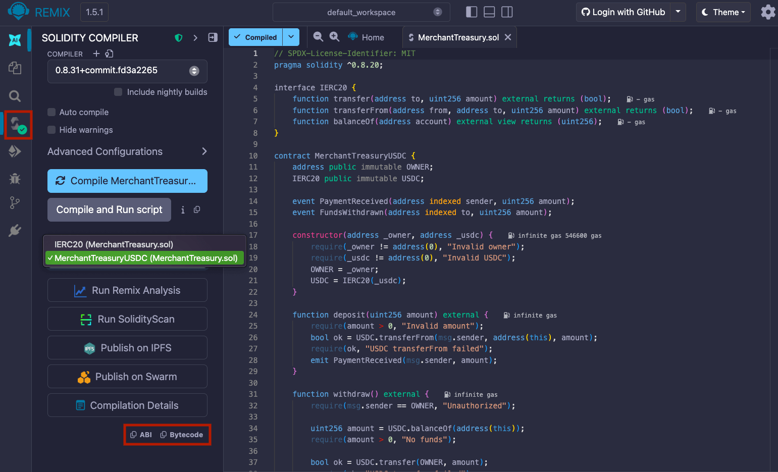 Quickstart: Deploy a smart contract using bytecode - Circle Docs