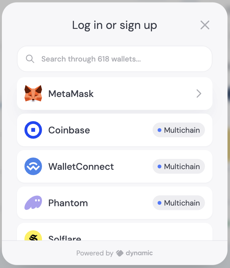 Wallet connection step 2
