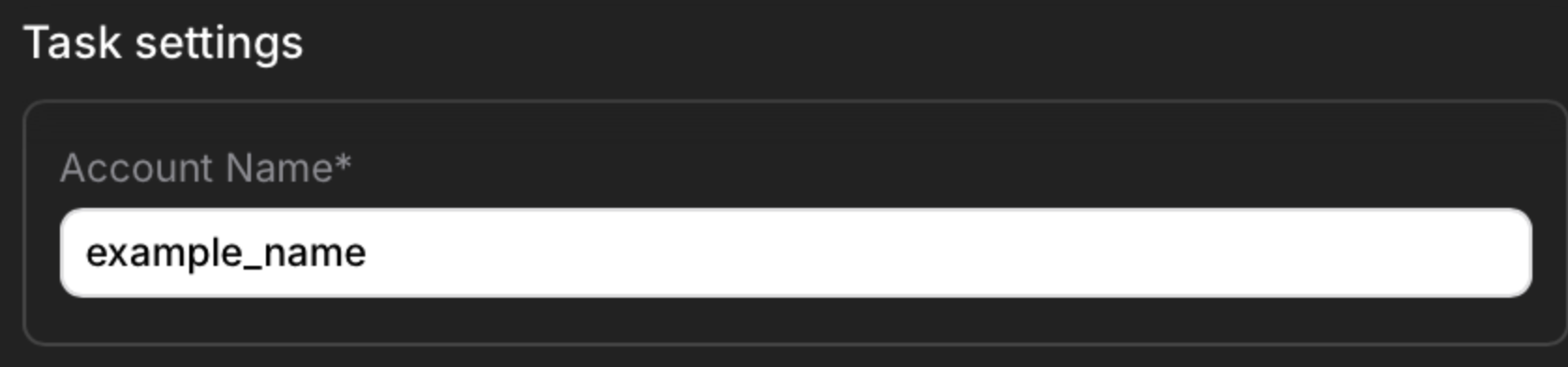 Follow on X task username field