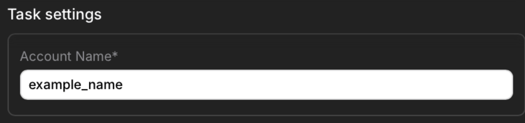 Follow on X task username field