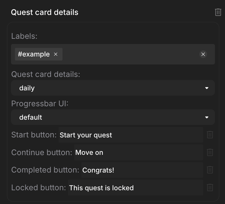 Button text customization