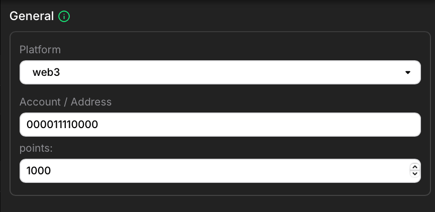 Create custom reward modal