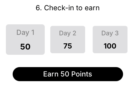 Daily checkin before claiming