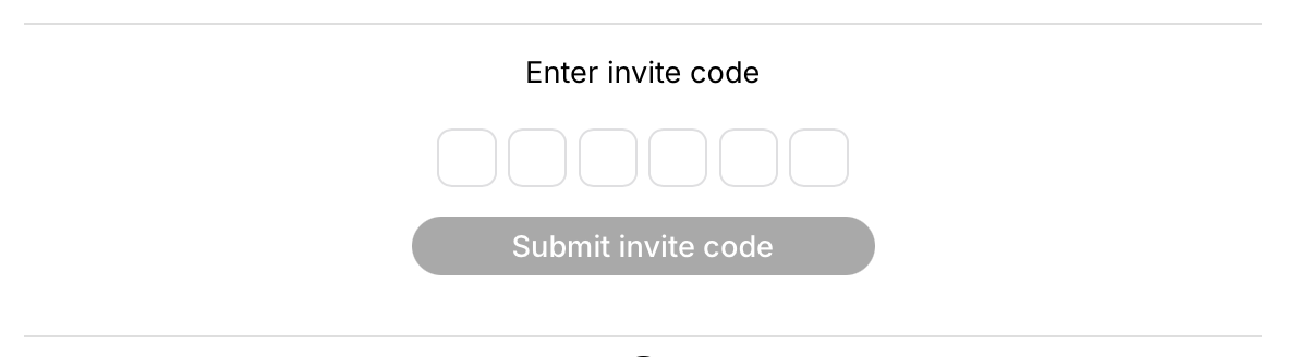 Example Invite code task