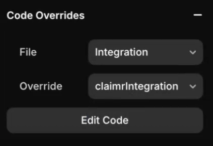 Linking a Code Override to a Framer frame