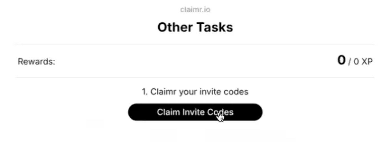 Claim invite code task preview before completion