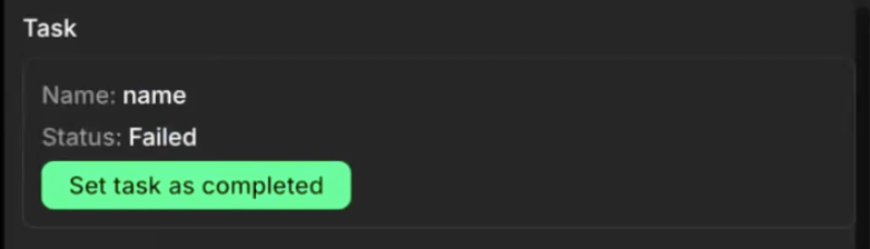 Task section