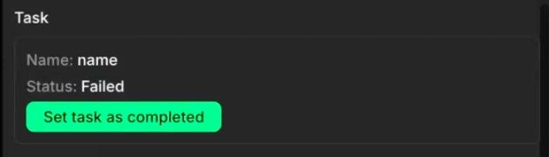 Task section