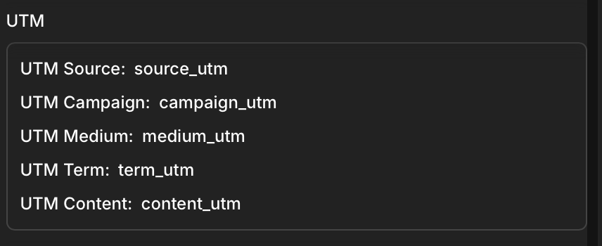 UTM section