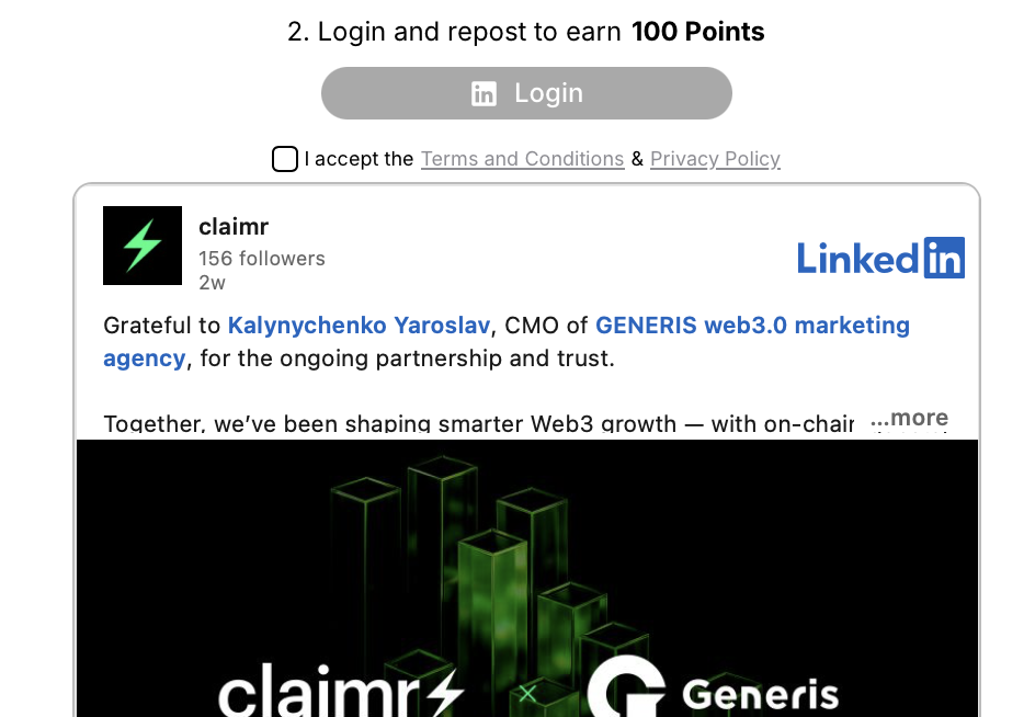 LinkedIn repost task user experience