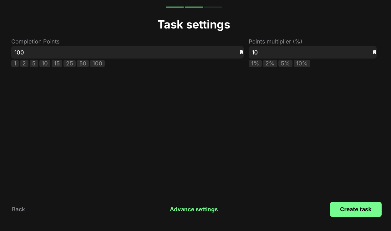 MEXC KYC task settings