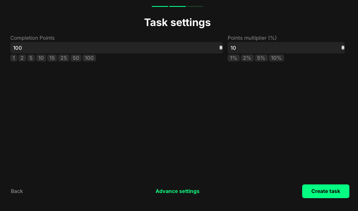 MEXC KYC task settings