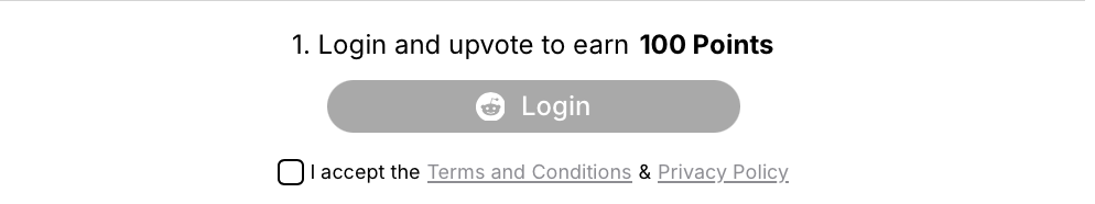 Reddit upvote task user experience