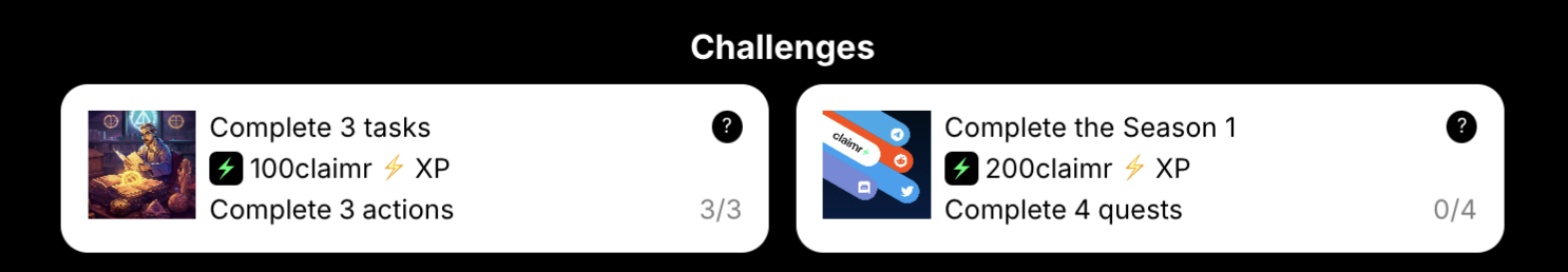 Example challenges