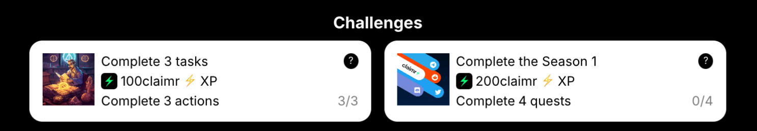 Example challenges