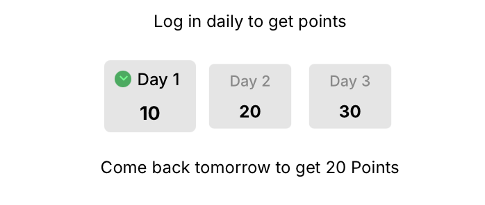 Calendar after claiming