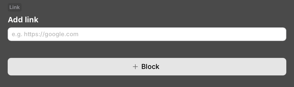 Add block