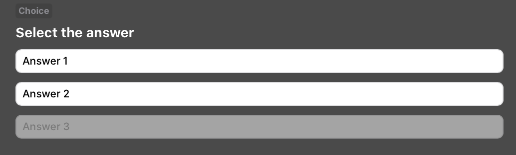 Choice example