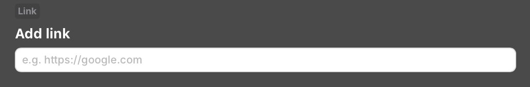 Link example