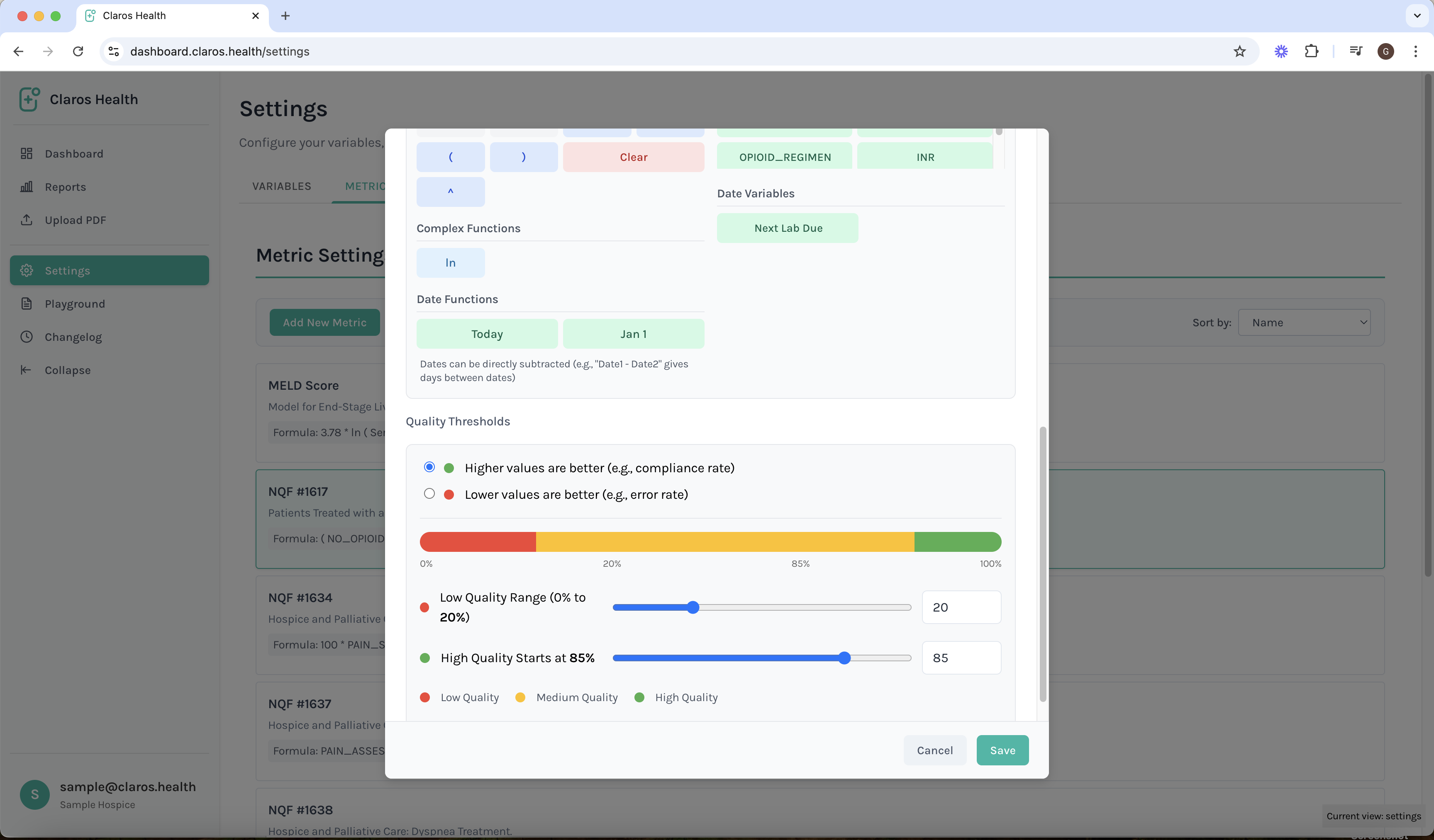 Step 4: Set Parameters