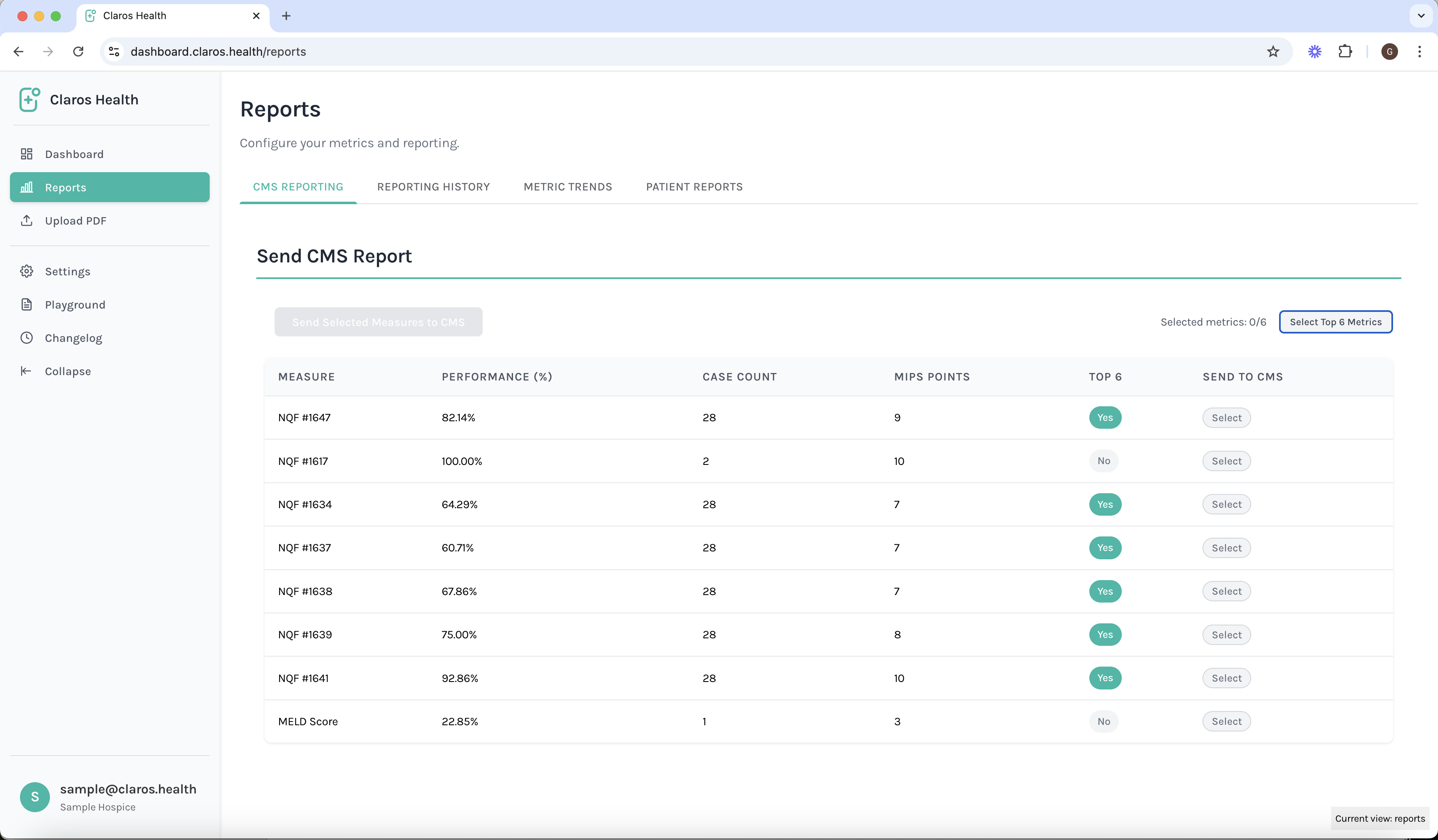 Step 1: Access CMS Reporting