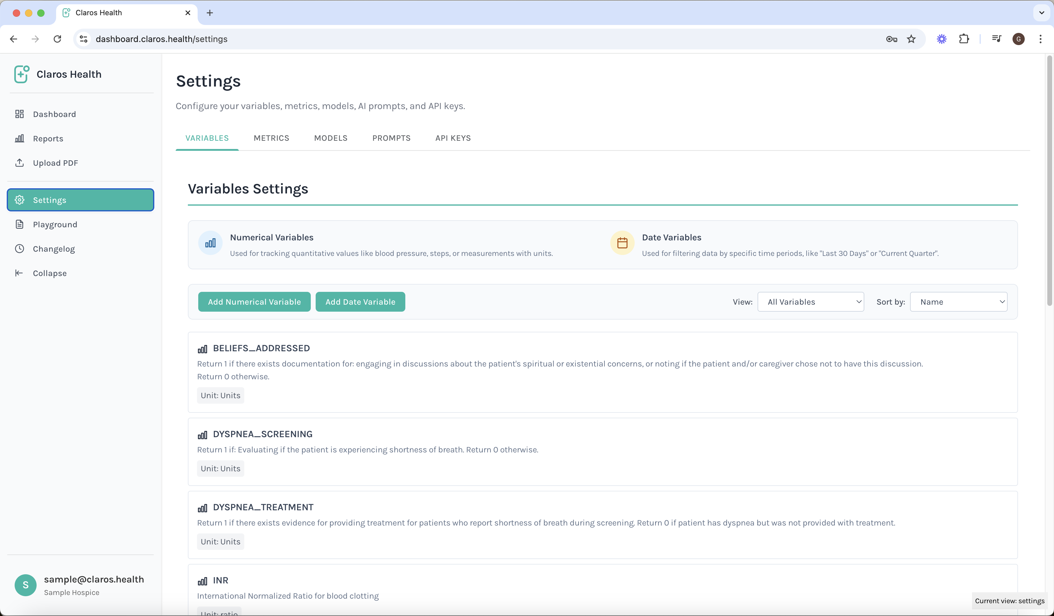 Step 1: Access Variables