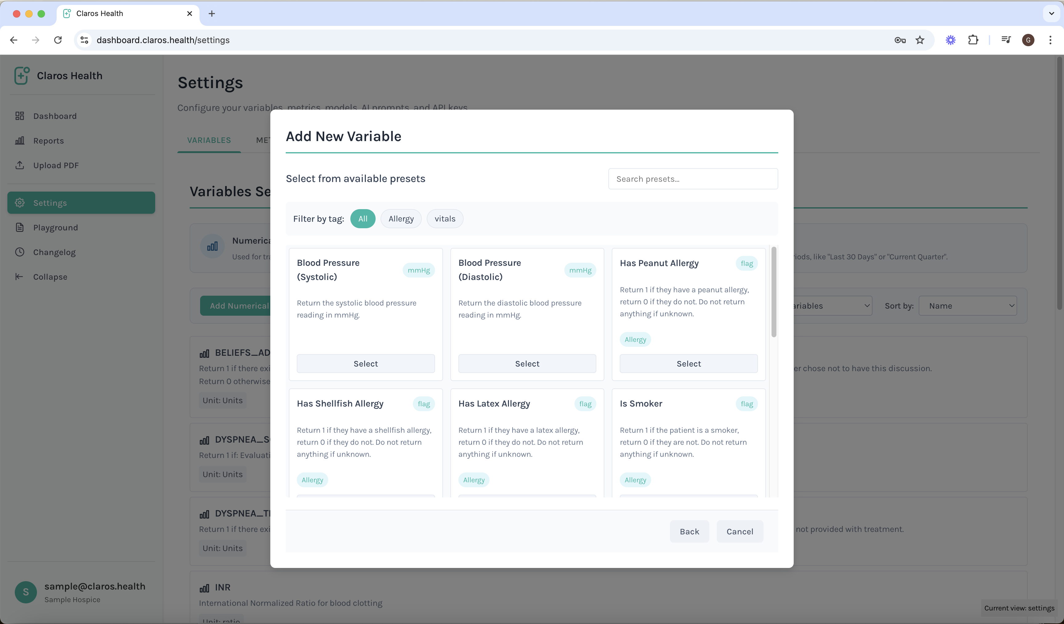 Step 4: Set Parameters