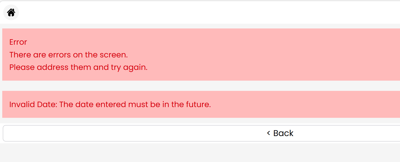 HHD error message blocking progress due to an expired date