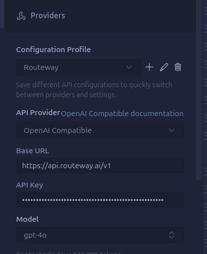 Roo Code AI Configuration