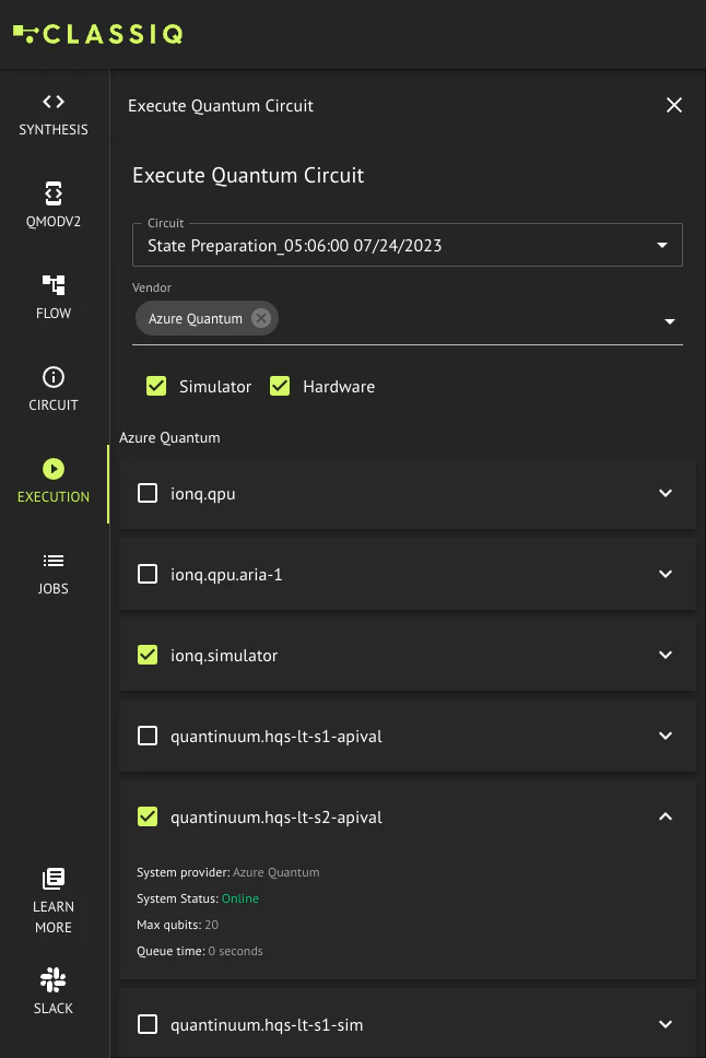Choose backend preferences