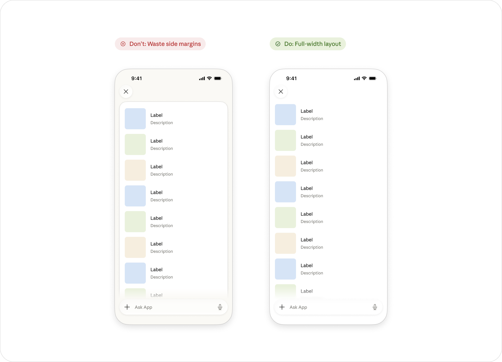 Viewport and layout do's and don'ts