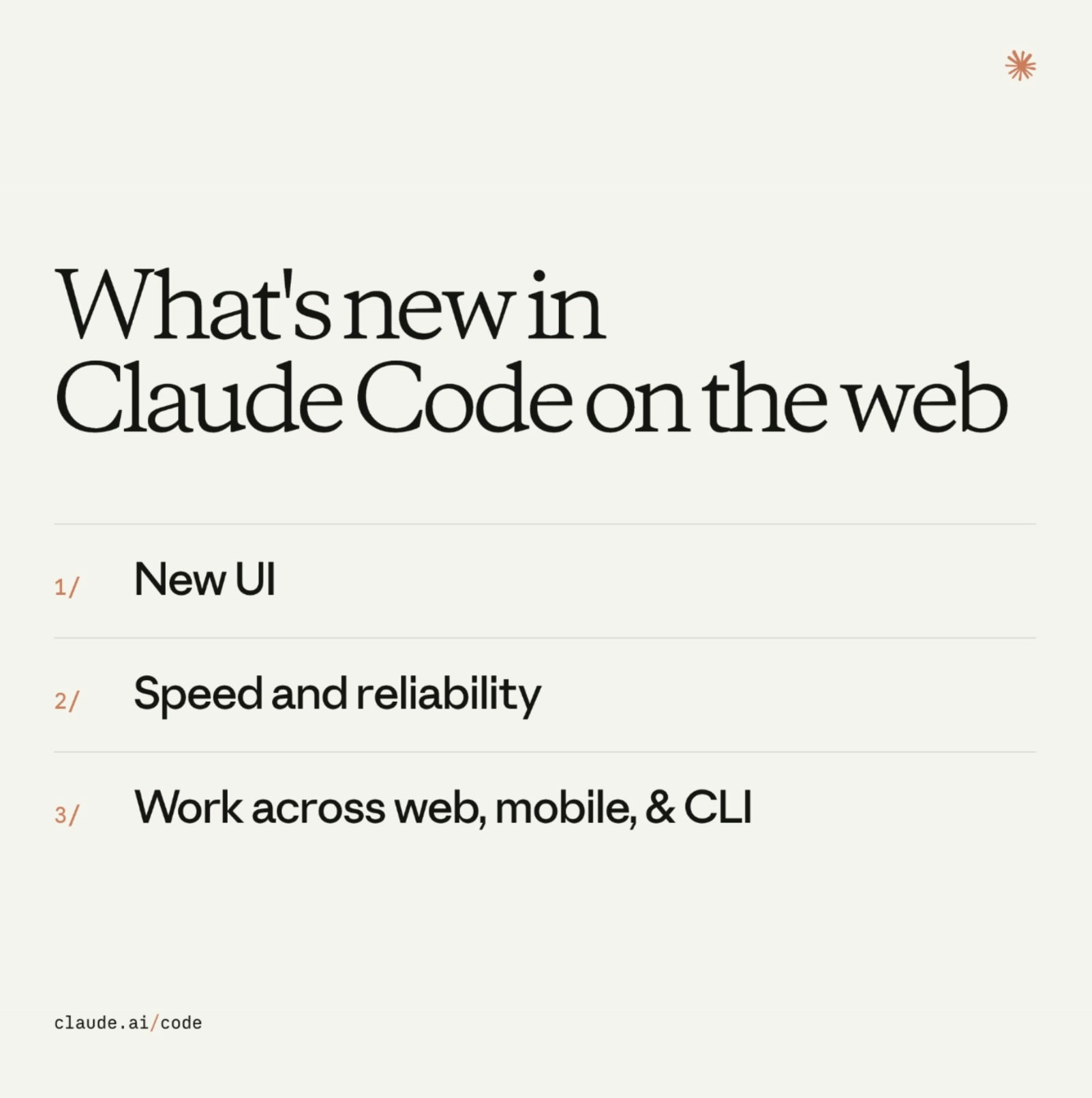 Claude Code im Web-Redesign-Übersicht: neue Benutzeroberfläche, Geschwindigkeit und Zuverlässigkeit, Arbeit über Web, Mobilgeräte und CLI