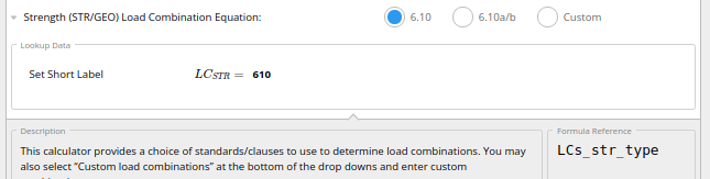 Load Combinations