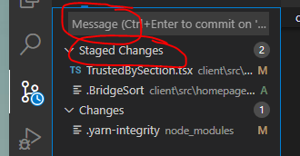 Committing Changes
