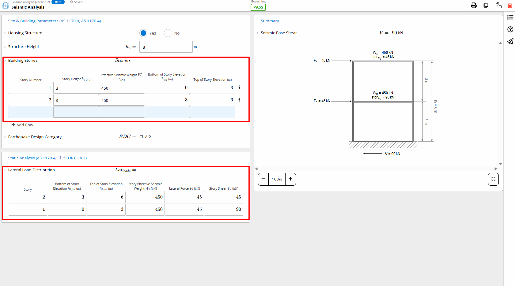 Seismic Analysis Interface