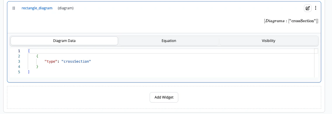 Diagram Widget Diagram Data