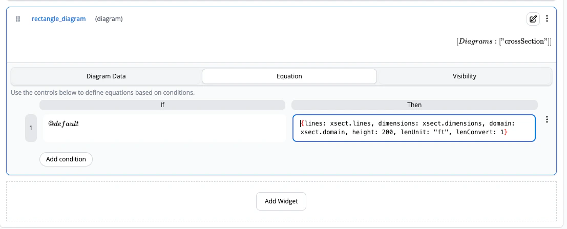 Diagram Widget Equation