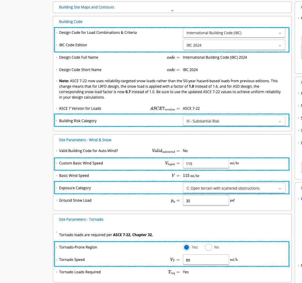 Project Defaults Settings