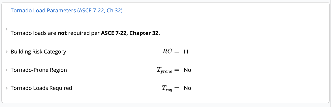 Wind Loads Tornado Load Parameters
