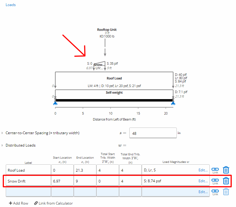 673d7e75115e879eb98f06ac_steel_Joists_ASD_worked_example_point_load_snow_drifts_5c902b6d5f.png